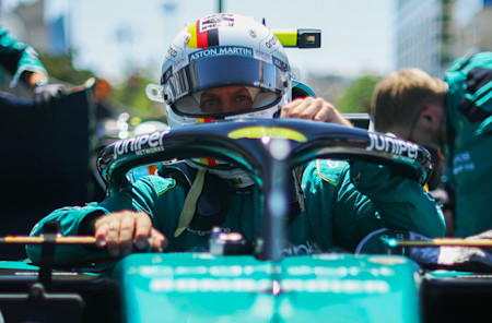 Sebastian settles in ready for the race