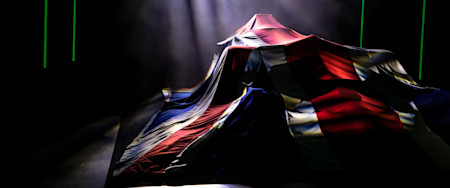 The AMR21 waits to be revealed to the world