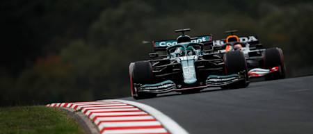 Lance pushes the limit on the Soft tyre during qualifying in Turkey