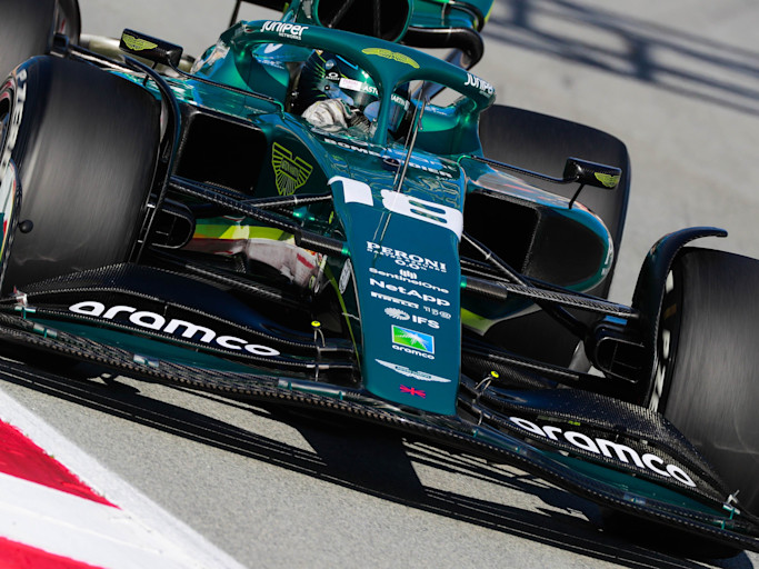 Lance Stroll, 2022 Barcelona testing