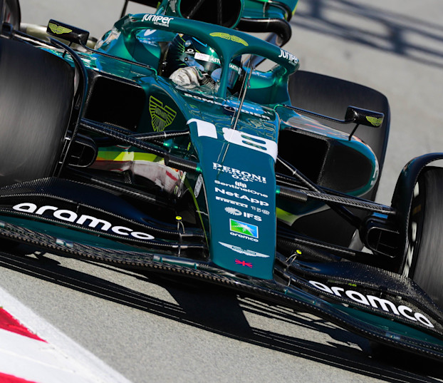 Lance Stroll, 2022 Barcelona testing