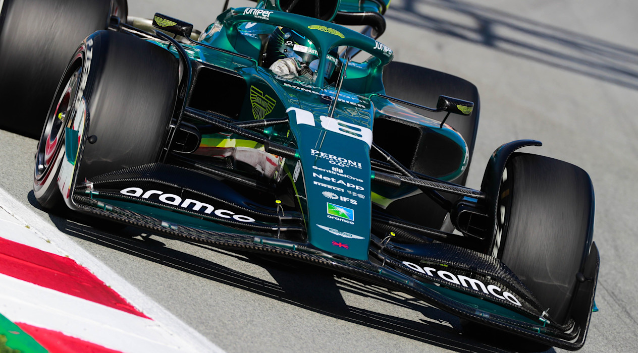 Lance Stroll, 2022 Barcelona testing