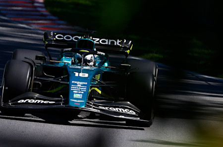 Lance builds up places during the race during a long stint on Hard tyres