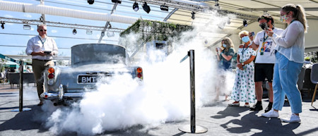 Guests enjoy the famous DB5 in action