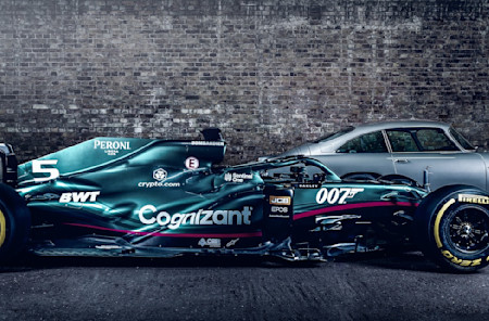 The AMR21 007 livery