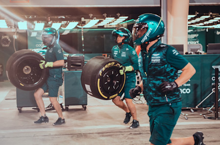 Springing into action for a pitstop