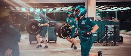 Springing into action for a pitstop