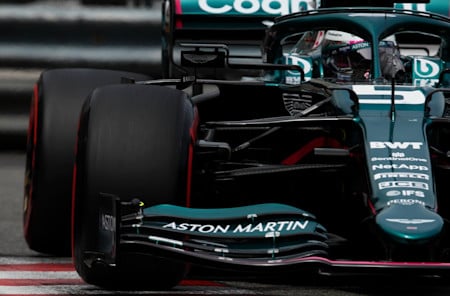 Sebastian gets close to the barriers in qualifying
