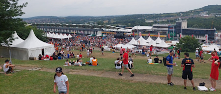 Crowds at the Hungarian Grand Prix 