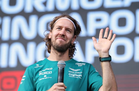 Sebastian received a very warm welcome at the fan forum ahead of his final Singapore Grand Prix.