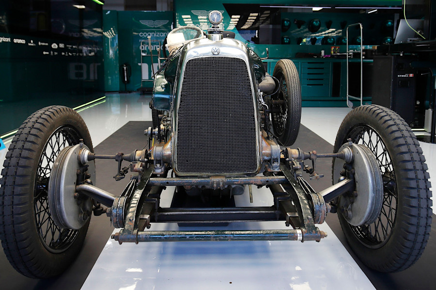 The Green Pea took its place in the AMF1 garage during the weekend.