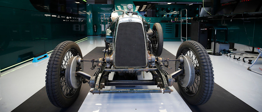 The Green Pea took its place in the AMF1 garage during the weekend.