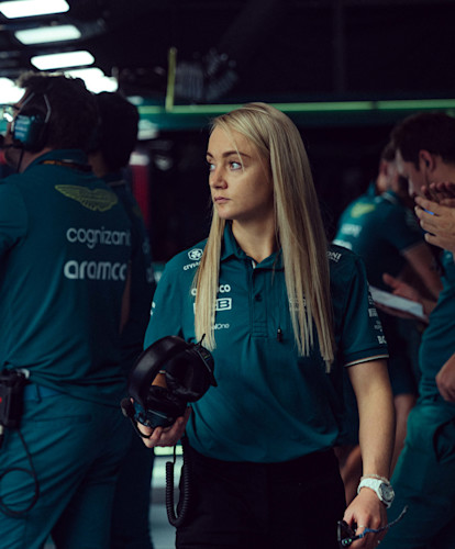 Héroe de la entrevista de Jessica F1 Academy