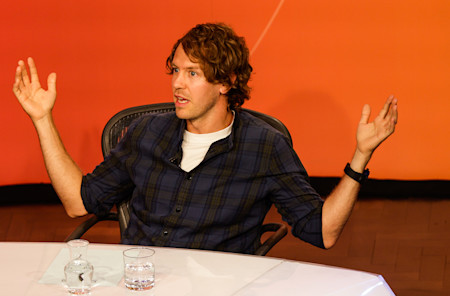 Sebastian answered questions about politics, the energy crisis and environmentalism in Formula One