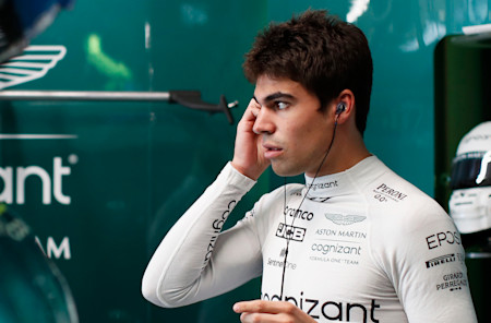Lance prepares for the race, starting in 17th