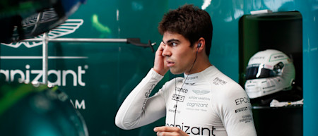 Lance prepares for the race, starting in 17th