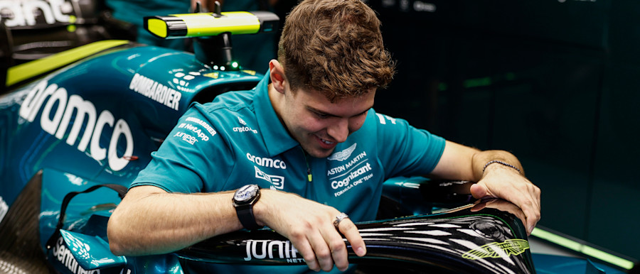 Felipe got himself acquainted with the AMR22 ahead of his Free Practice One drive in Abu Dhabi.