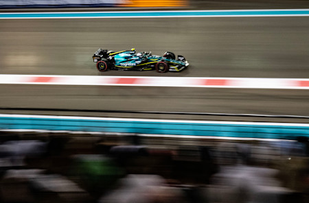 Sebastian was held up by traffic in both Q1 and Q2, but still made it through into Q3.