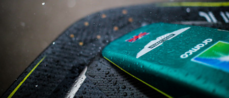 The rain arrived on Saturday, making conditions tricky on circuit.