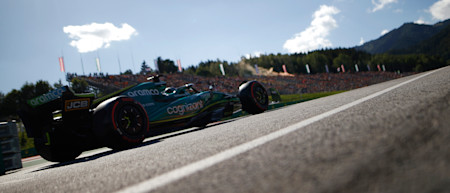 Sebastian heading out onto the track during Friday's practice session.