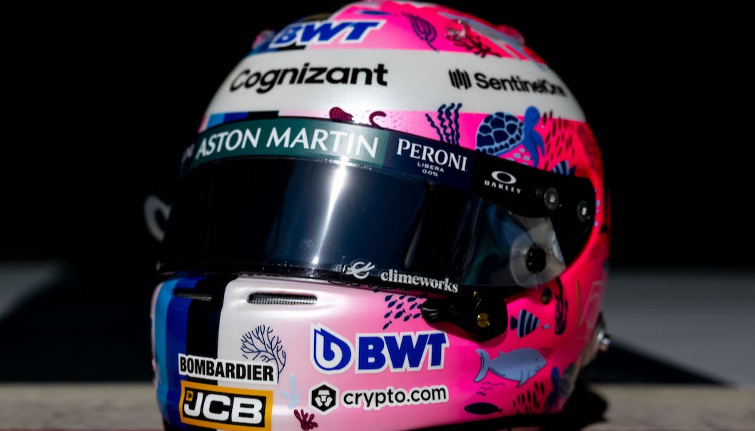 Sebastian reveals new crash helmet for the Turkish Grand Prix Aston
