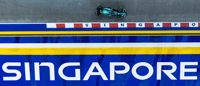 The circuit was still damp by the time qualifying came around.