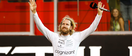 As Formula One said 'Danke Seb', Sebastian showed his appreciation with a wave and speech to adoring fans at the track and around the world.