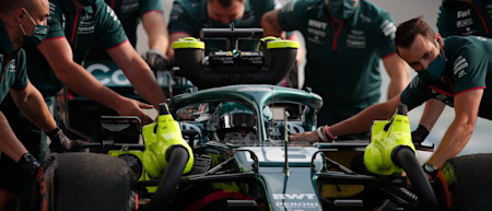Lance's FP1 is ended early due to a hydraulics issue.