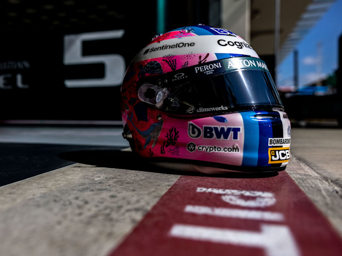 Sebastian's new crash helmet