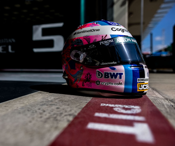 Sebastian's new crash helmet