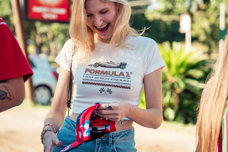 "A passion for F1 is something me and my dad share. I started watching when I was three with him, and that was kind of like our Saturday morning, Sunday morning thing that we would do. He'd make us breakfast and we'd watch the race together because I was always up before my mum and my sister."