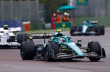 Sebastian enjoyed a near-race-long duel with the AlphaTauri of Yuki Tsunoda