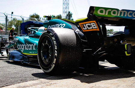 Our development journey continued as the AMR22 took to the track for FP1