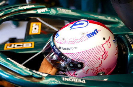 Sebastian Vettel prepares for a run during Imola qualifying