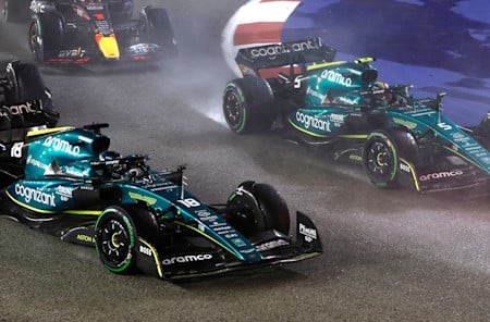 Both Lance and Sebastian started well from mid-pack. Sebastian picked up five places on the opening lap.