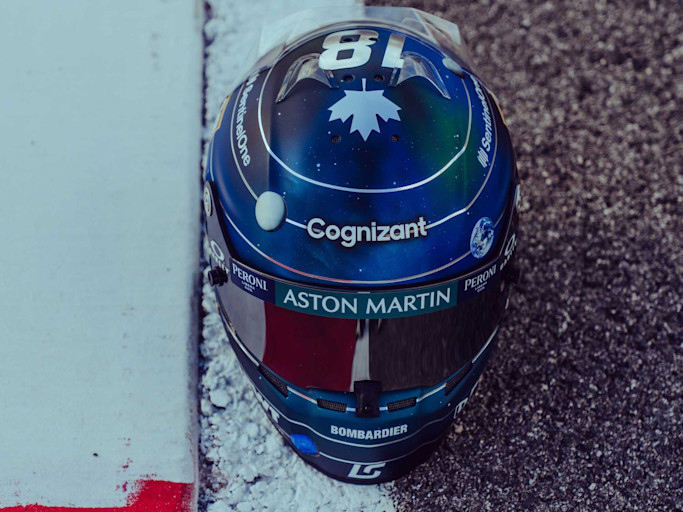 Lance's US GP crash helmet