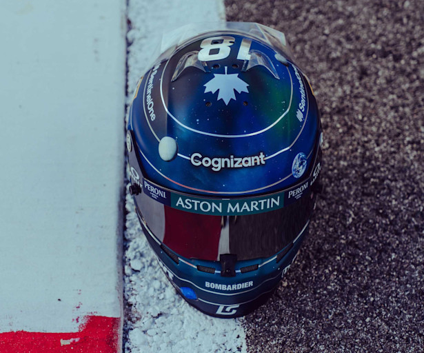 Lance's US GP crash helmet