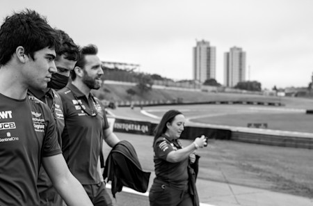 Lance Stroll takes in Interlagos