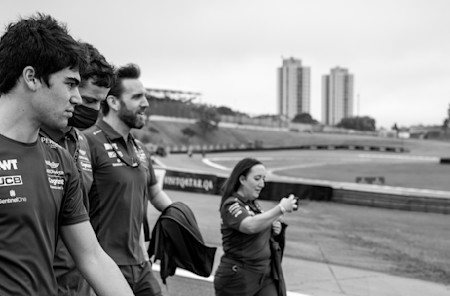 Lance Stroll takes in Interlagos