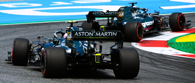 In formation: Sebastian follows Lance on track in Austria