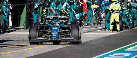 Quick thinking under the early Safety Car allowed Lance to pit twice and run long on the favoured Hards