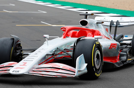 Looking forward: The 2022 Formula One car is revealed at the British Grand Prix