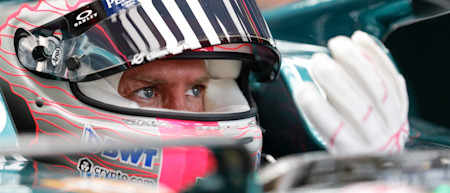 Sebastian readies himself for practice in Austin on Friday