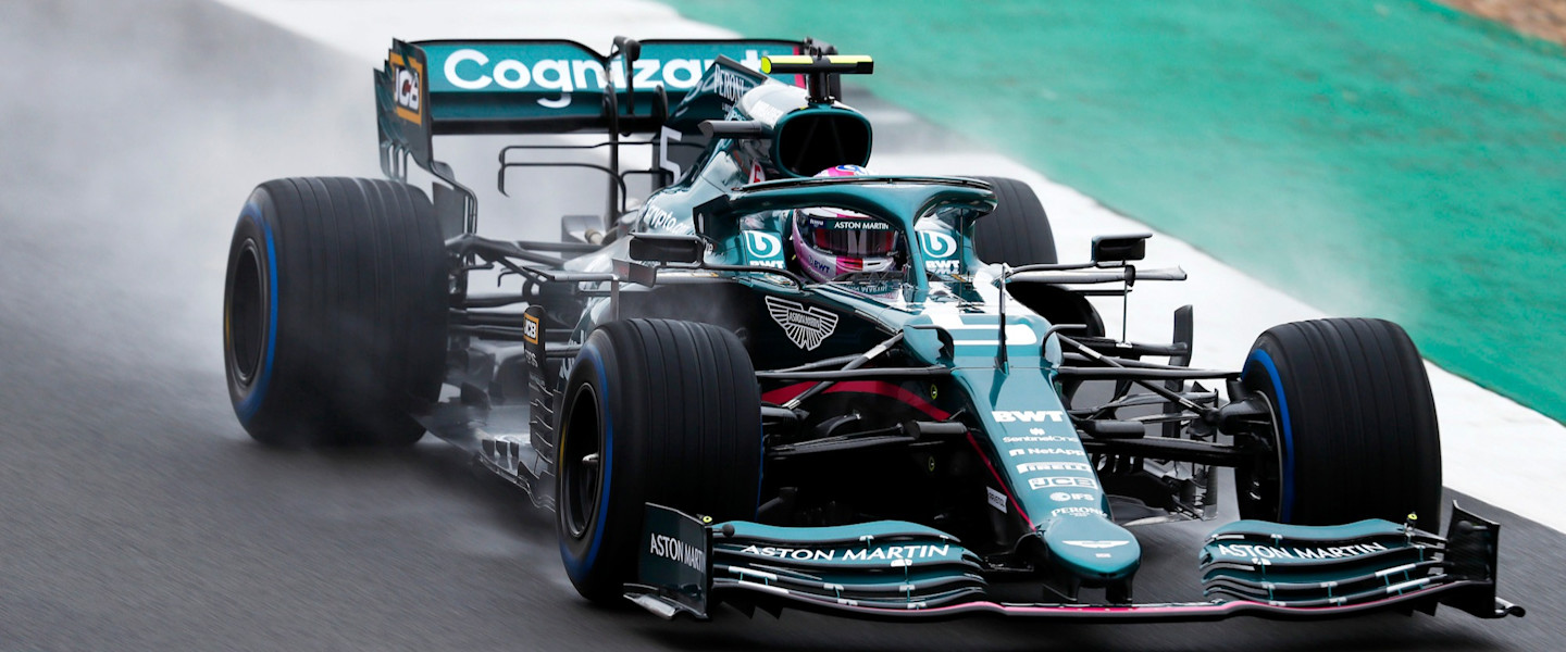 Sebastian gets his first taste of the AMR21