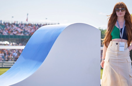 Singer Nicola Roberts at the Amici Di Peroni hospitality