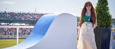 Singer Nicola Roberts at the Amici Di Peroni hospitality