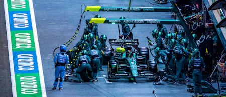 Sebastian made his pitstop on lap 34, shortly before the Safety Car came out.