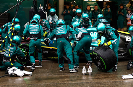 A late change to fresh tyres put Lance into play for points at the end of the shortened race.