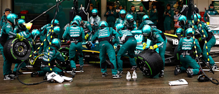 A late change to fresh tyres put Lance into play for points at the end of the shortened race.