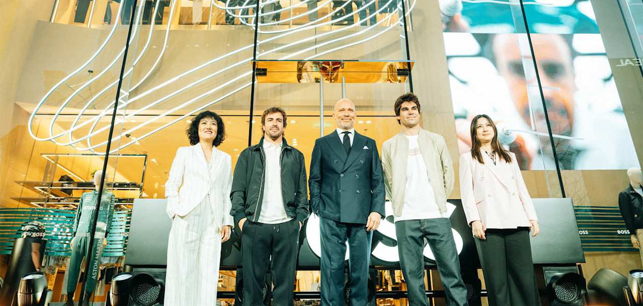 BOSS store opening header